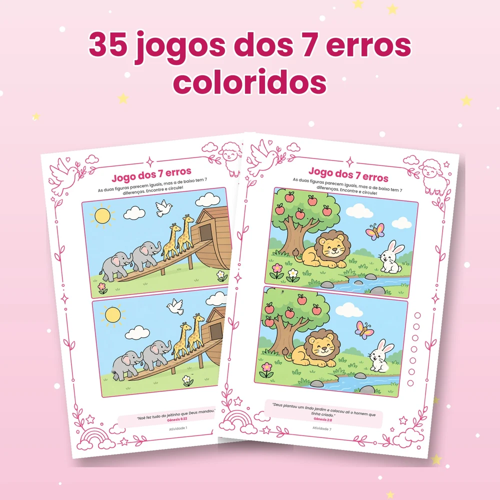 35 jogos dos 7 erros coloridos que treinam atenção e foco