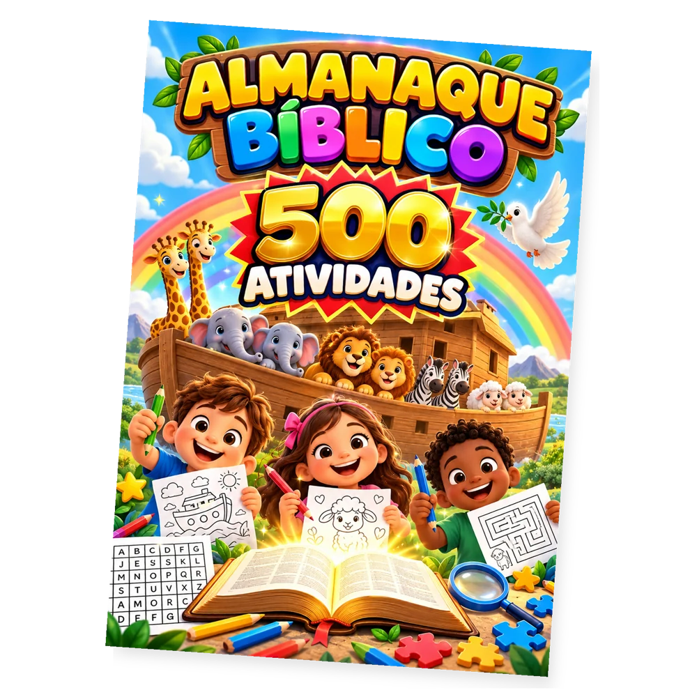Almanaque Bíblico – 500 Atividades, e-book infantil em PDF para imprimir