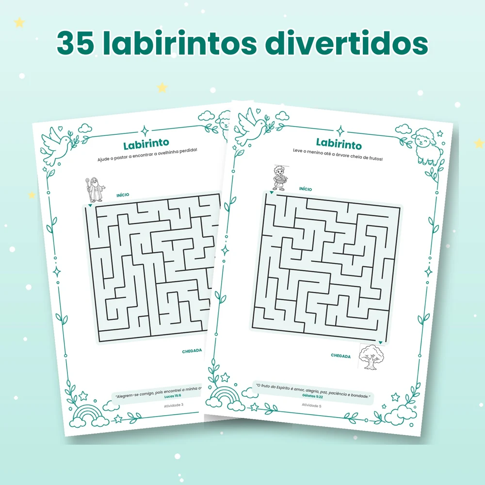 35 labirintos divertidos que desenvolvem raciocínio e paciência